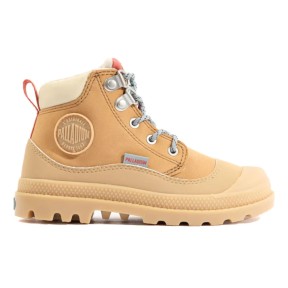 Palladium Pampa Hi Cuff Hiker WP Kids Boots, Dear Brown