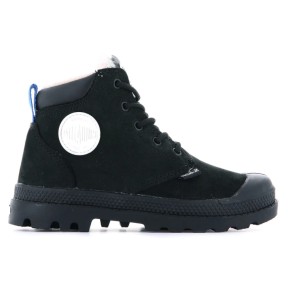 Palladium Pampa Hi Cuff Waterproof Oz Kid's Boots, Black