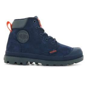 Palladium Pampa Hi Cuff Waterproof Oz Kid's Boots, Mood Indigo