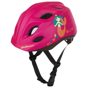 Polisport Premium Bicycle Helmet w/LED, 48-52 cm, Pink