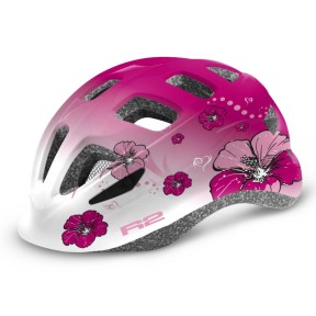 R2 Bunny Kids Helmet, Glossy White/Pink