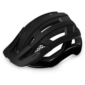 R2 Cross Bike Helmet, Matte Black/Gloss Black