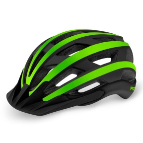 R2 Explorer Bike Helmet, Black/Green