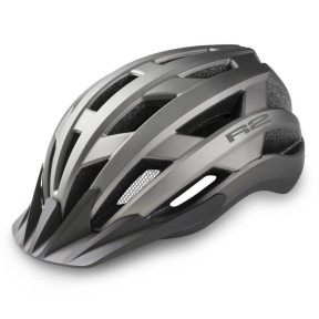 R2 Explorer Bike Helmet, Metal Matt Grey/Black