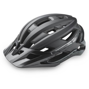 R2 Guard Bike Helmet, Matt Glossy Black/Grey