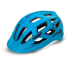 R2 Lumen Kids Bike Helmet, blue/black