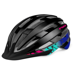 R2 Ventu Bike Helmet, black/blue/pink