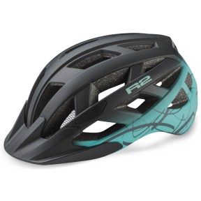 R2 Lumen Bike Helmet, Black/Mint