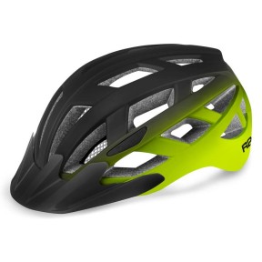 R2 Lumen Bike Helmet, Black/Neon Yellow