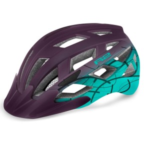 R2 Lumen Bike Helmet, Purple/Blue