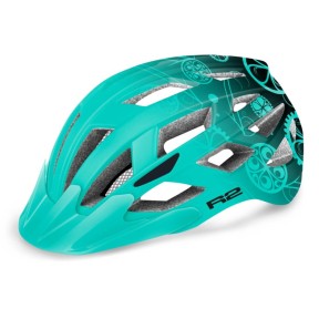 R2 Lumen Kids Bike Helmet, Mint Green/Black