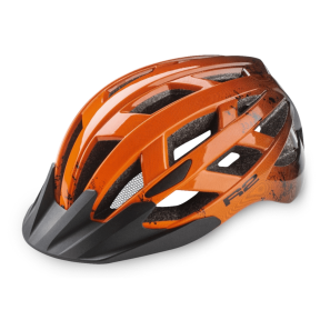 R2 Lumen Kids Bike Helmet, orange/black