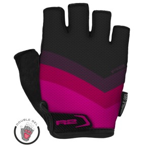 R2 Ombra Women's Bike Gloves, Black/Pink