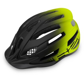 R2 Spirit Bike Helmet, Matt Black/Neon Yellow