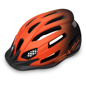 R2 Spirit Bike Helmet, Matt Orange/Black