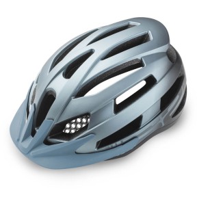 R2 Spirit Bike Helmet, Metal Matt Petrol Blue, Black