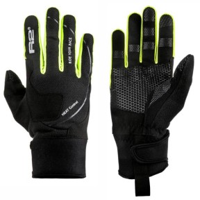 R2 Thermo Gloves Blizzard, Black/Neon Yellow
