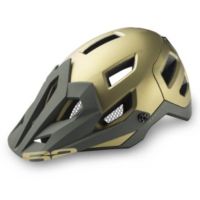 R2 Trail Bike Helmet, Metal Matt Olive Green/Khaki Green