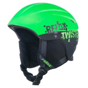 Relax Kids Ski Helmet Twister, Matt Green/Black