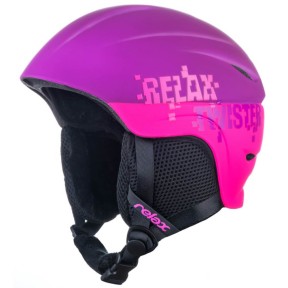 Relax Kids Ski Helmet Twister, Matt Volet/Pink
