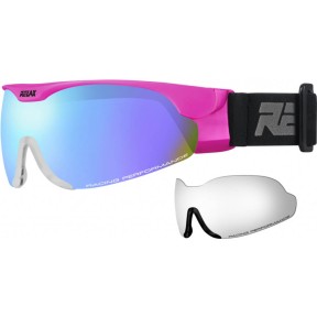 Relax Cross Ski Goggles, Shiny noen pink, black HTG34S