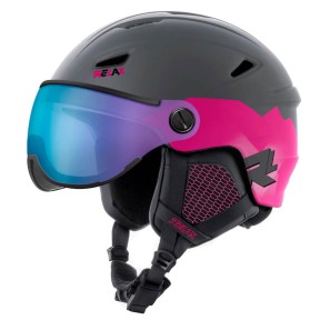 Relax Stealth Ski Helmet, Matt Grey/Pink