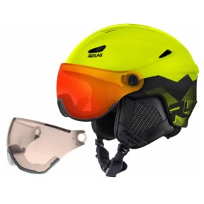 Relax Stealth Ski Helmet, Yellow/Black