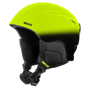 Relax Twister Kids Ski Helmet, Matt Neon Yellow/Black