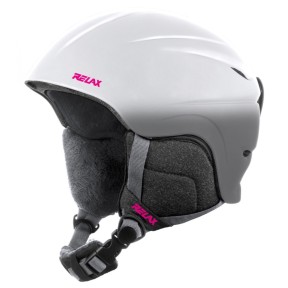 Relax Twister Kids Ski Helmet, Matt White/Grey