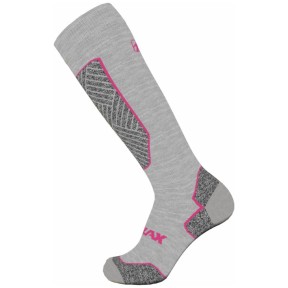 Relax Unisex Ski Socks Alpine, Grey/Pink