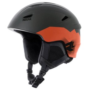 Relax Wild Women's Ski Helmet, Matt Black/Orange