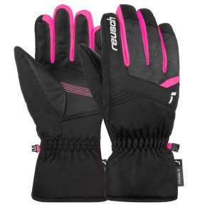 Reusch Bennet R-TEX XT Jr Kids Gloves, Black/Pink