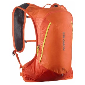 Salomon Cross 12 Backpack, dragon fire/cherry tomato