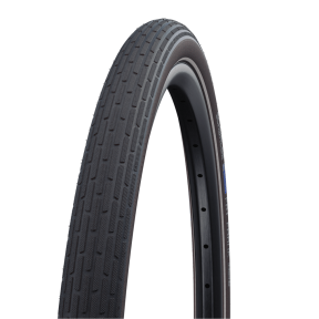 Schwalbe Fat Frank Wire Bead Tire, Reflex, 28x2.00", black/coffee