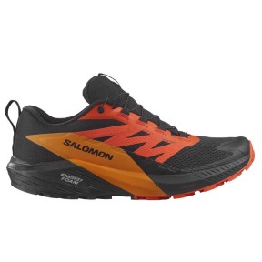 Salomon Sense Ride 5 GTX Men's, Black/Scarlet Ibis/Turmeric