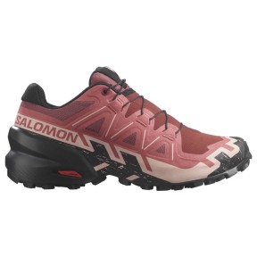 Salomon Speedcross 6 Women's Trail Shoes, Cow Hide/Black/Rose