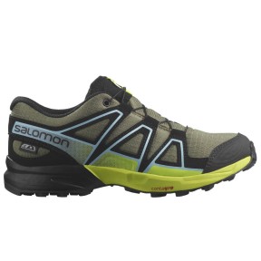 Salomon Speedcross CSWP Jr Kids Trail, Deep Lichen Green