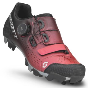 Scott MTB Team BOA® Lady Shoes, Black Fade/Metallic Red