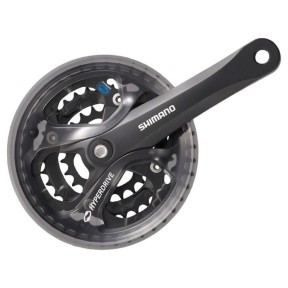 Shimano Acera FC-M361 Crankset - 170mm, 7/8-Speed, 42/32/22t, 104/64 BCD, Square | Klaņi