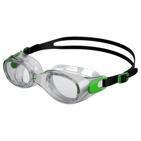 Speedo Adult Futura Classic Goggles, green/clear