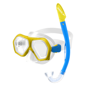 Speedo Leisure Junior Dual Lenses Combo, yellow/royal