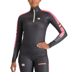 Sportful Apex Women's Jersey, Black/Raspberry Pink