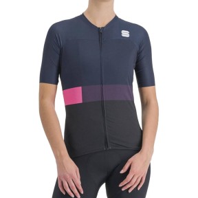 Sportful Snap Women's Jersey, Black/Galaxy Blue