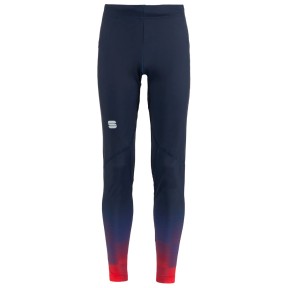 Sportful Squadra Kids Tights, Galaxy Blue/Tango Red