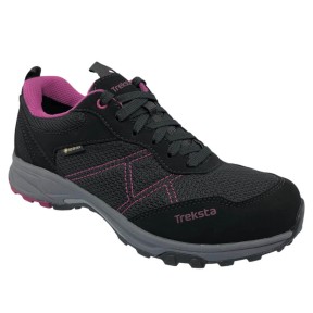 Treksta Bergen Lace Low Gore-Tex Women's Shoes, Black/Purple