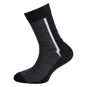 Ulvang Ultra Junior 2 Pack Kids Socks, Charcoal Melange/Black