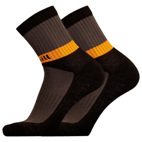 Uphillsport Viita Hiking 4-Layer Merino Socks, Black/Grey