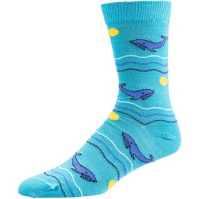 UphillSport Lifestyle Whale Merino Wool Socks, turquoise