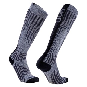 UYN Cashmere Shiny Women's Ski Socks, Celebrity Silver