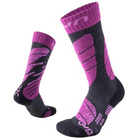 UYN Kids Ski Socks, Melange/Violet